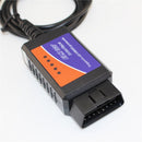 USB Code Reader ELM327 OBDII OBD2 Diagnostic Scanner CD For PC Engine Scan Tool