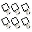 6x Metal D Ring Tie Downs Cargo Trailer Anchors Points with Mounting Bracket