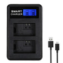 NP-FW50 Battery Dual Slot Charger USB For Sony A6300 A6000 A5000 A3000 Alpha A7