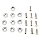 10x Anodized Turned Aluminium Countersunk Washers Screw Bolts Gasket Sliver