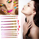 10pcs/set Makeup Brush Fish Tail Powder Contour Foundation Makeup Brushes A