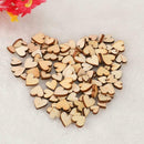 200pcs Rustic Wooden Wood Love Heart Beads For Wedding Scatter Table Decora T8L4