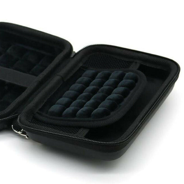 Diabetes Glucose Meter Compact Case Black Hard Carry Pouch Organizer Storage Bag