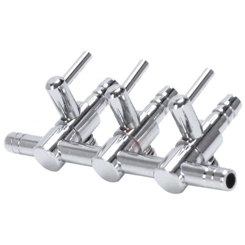 5mm pipe diameter 3way output aquarium airflow control lever pump valve S5L4