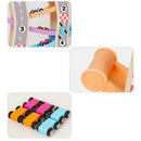 Toddler Car Ramp Toys - Car Race Tracks for Toddlers with 6 Mini Cars