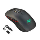 2.4G Wireless Ergonomic Optical Mouse, 800 /1600/2400/3600 DPI, 8 Buttons for