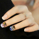 12Patterns Water Decals Nail Art Transfer Stickers Big Sheet Manicure Decor