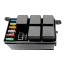 Universal 12V Car Marine 6-Way Relay+ 6-Slot Blade Fuse Holder Box Block