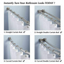 Easy Install Rustproof Shower Curtain Hooks Frictionless Stainless Steel -  E9I4
