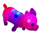 Cute Electric Music Walking Pig Toys Led Light Glow Electronic Pets Lantern Z6A5