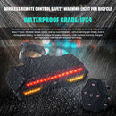 Bicycle Smart LED Taillight USB Charging Remote Control Brake Warning Lamp
