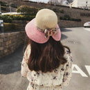 Flowers Summer Hats for Women Fashion Design Women Hit color Beach Sun Hat  R8C1