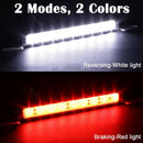 White Red Car 30LED Backup Light Bar Brake Reverse Rear License Plate Lamp strip
