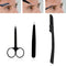 3x Professional Stainless Steel Eyebrow Cutter Eyebrow Scissors Eyebrow Knif BX