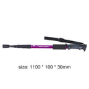 Trekking Pole 4 Sections Aluminum Telescopic Hiking Walking Cane (Purple) A