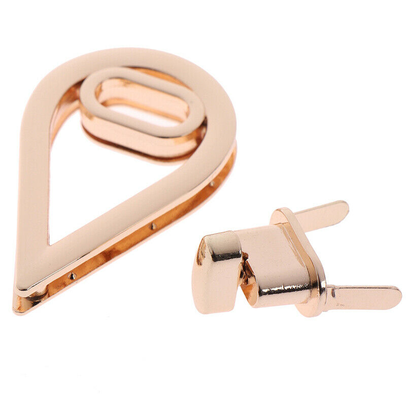 1X Water Drop Shape Clasp Turn Lock Twist Locks Diy Leather Handbag Bag Hardw Gw