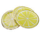 8pcs Lemon Paper Cake Dish Disposable Plates Birthday Party Decor 23cm