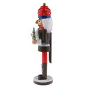 36CM Xmas Christmas Traditional Style Nutcracker Wooden Guard Decoration A