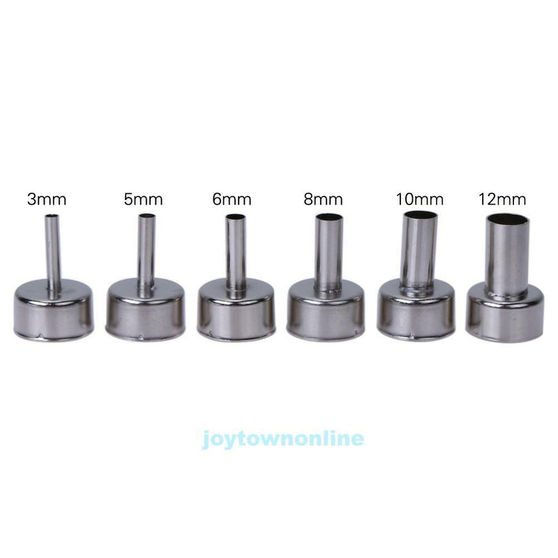 6pcs Universal Nozzle Soldering Station Hot Air Stations Gun Welding Nozzle