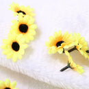 100pcs Artificial Small Silk Sunflowers Handmade Wedding Decor Wreath Craft