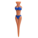 6pcs Sexy Bikini Woman Hot Girl Shape Golf Tee Set Plastic Golf Training