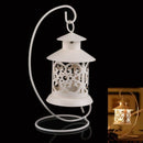Iron Moroccan Style Candlestick Candleholder Candle Stand Light Lantern (Wh