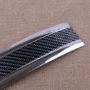 Carbon Fiber Rubber Rear Bumper Guard Protector Cover Sill Plat Trunk Strip Trim