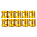 100Pcs Hair Coil Dreadlocks Beads Cuffs Braiding Clips Spring Twisted Braid