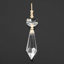 10x Chandelier Clear Artificial Crystal Lamp Prism Hanging Drop Pendant Set L9J2