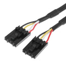 9 Pin USB Header Male 1 to 4 Female Extension Cable Card Desktop USB2.0 HUB