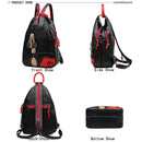 Retro Casual Fashion Tide Multi-Function Shoulder Three-Piece College Wind