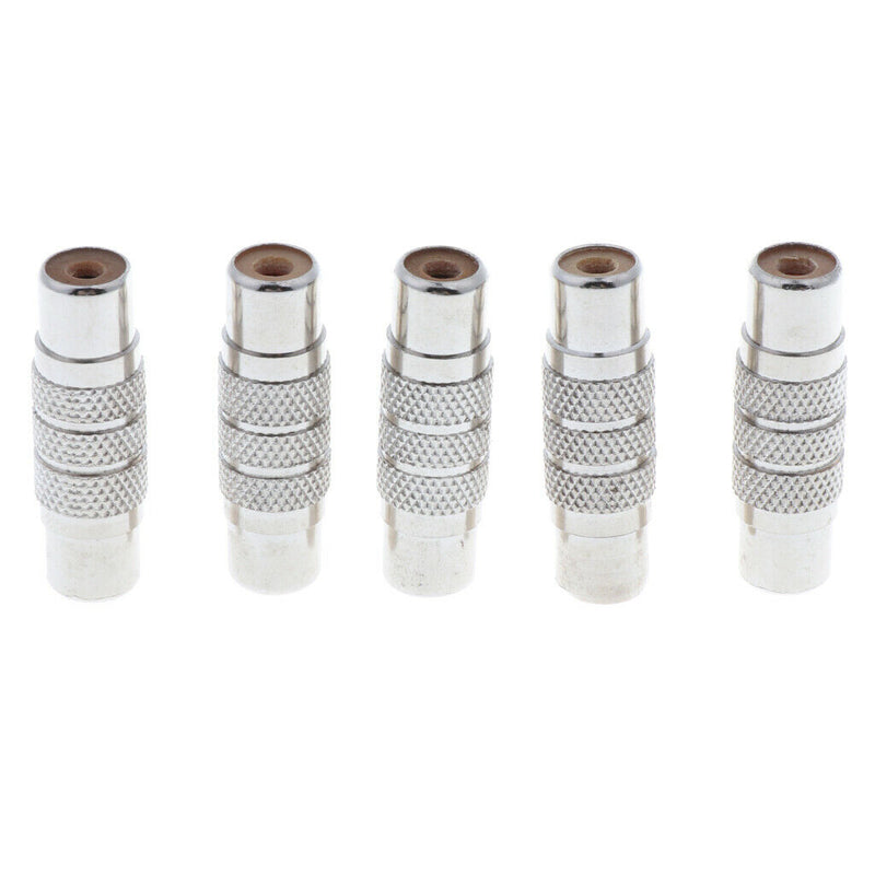 5xFemale to Female RCA Connector Joiner Coupler Component 30mm/1.18inch