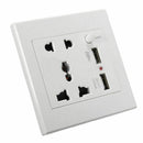 2.1A Dual USB Wall Charger Socket Adapter Universial Power Outlet Panel wit G6Z3