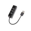 4 Port 480Mbps High Speed Multi-function USB2.0 Hub Splitter Box Black