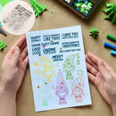 Christmas Elf Transparent Silicone Seal DIY Scrapbooking Photo Album Pretty V1L9
