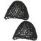 2 Pieces Black Hair Net with Elastic, for Civil War Era Costumes