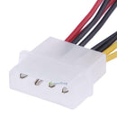 4-Pin Molex to 3-Pin fan Power Splitter Cable Adapter Connector 12v*2 /5v*2 10cm
