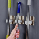 1PC Hooks Mop Broom Holder Wall Mounted Clip Brush Handle Hanger Storage Rack JR