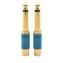 6.35mm 1/4 inch Male Mono TS to RCA Female Interconnect Audio Adapter Conve E3F4