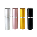 Refillable Perfume&Fine Mist Atomizers with Metallic Exterior&Glass Interio