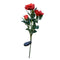 2 Pieces Solar Lights Rose Flower with Red Buds, Outdoor Waterproof LED Lamps
