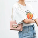 Red Lip Sequins One Shoulder Small Square Bag Chain Messenger Bag Summer Sw O1Y7