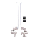 2pcs Right and Left LCD Hinges with Black Covers Kit Repair for Dell inspiron