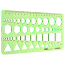 Plastic Circles Squares Hexagons Geometric Template Ruler Stencil Study StudeME