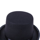 Black Top Hat Magician Costume Tuxedo Mat Hatter Wedding Christmas Party Fo Gw
