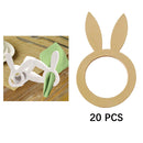 20Pcs Wood Cute Napkin  Serviette Holder Stand Kitchen Tables Decoration