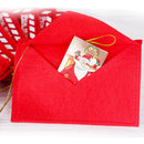 1x To Santa Claus Fabric Envelope Small Red Print Bag Christmas Decor Gift JC~ï¼ˆ