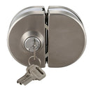 Entry Gate 10-12mm Glass Swing Push Sliding Door Lock with Keys O8V3