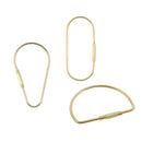 3PCS Portable Solid Brass Screw Lock Clip Key Chain  Exquisite Car Keychain