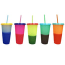 5 Cups Color Changing Cold Reusable Temperature Color Changing Cup